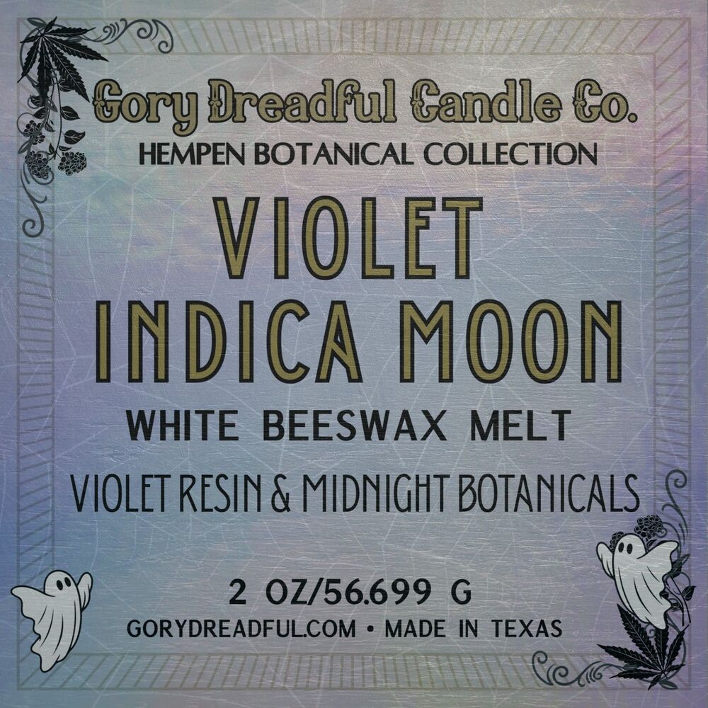 Violet Indica Moon – Violet Resin & Midnight Botanicals Scent Beeswax Melts - Picture 5 of 8